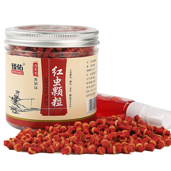 臻佑（Grsaed）鱼饵红虫皮筋颗粒饵料小号组合黑坑王小药钓鱼饵