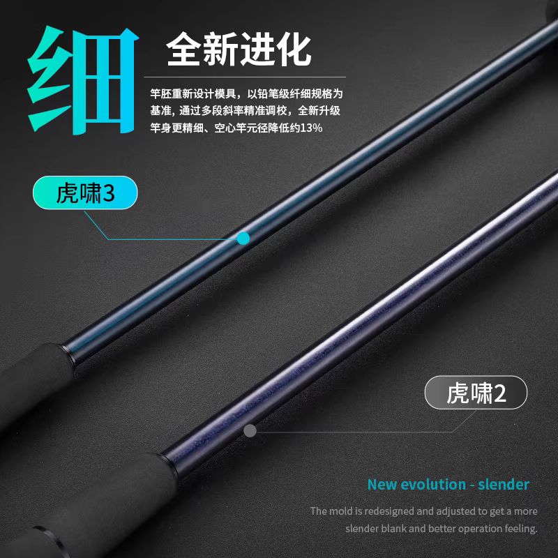伊酷达虎啸三代慢摇铁板竿海钓专用鱼竿泛用近海船竿富士环海钓竿 图2
