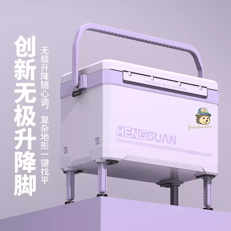 新款GD2900钓鱼箱多功能低坐姿超硬高强度户外 图4