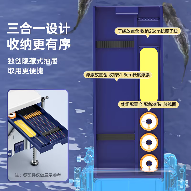 连球钓鱼箱全套2026新款Q2多功能钓鱼箱可坐加厚钓鱼桶钓鱼装备 图4