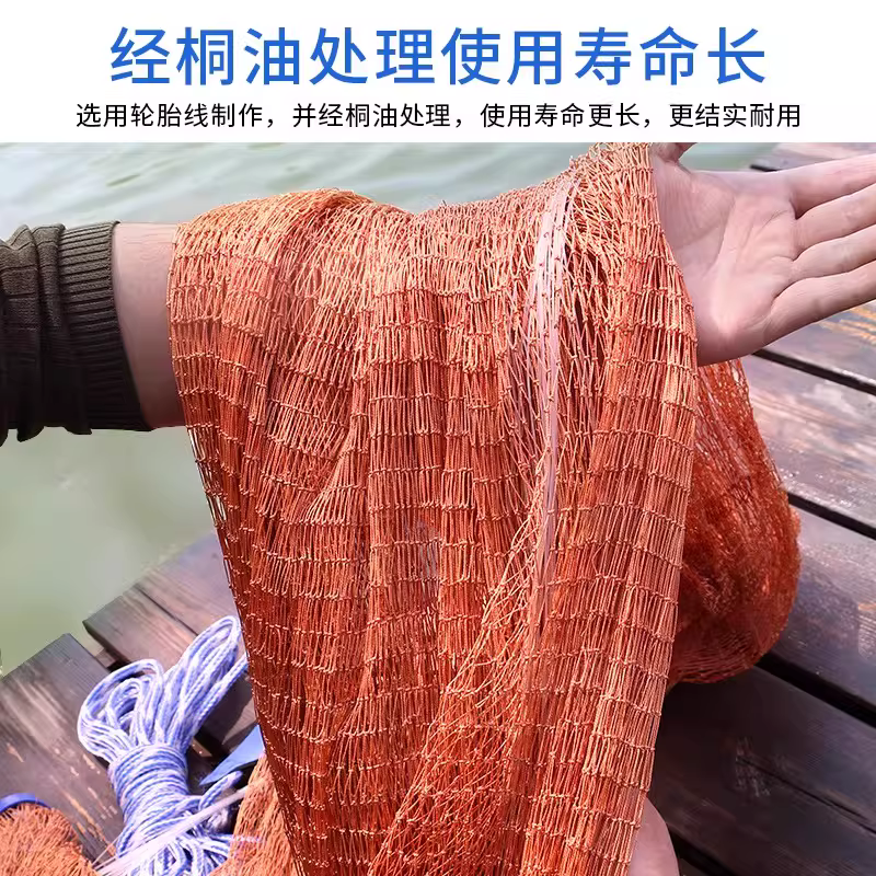 大飞盘式撒网圆盘渔网抛网手撒手抛网鱼网抓扑捕鱼易抛旋网甩渔具 图2
